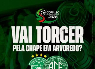 Jogo da Chape Futsal, em Arvoredo, terá ingresso solidário