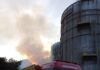 Incêndio atinge estrutura próxima a silos e mobiliza bombeiros em SC