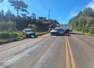 Motorista admite ter bebido e é autuado após colisão frontal na SC-480 em Chapecó