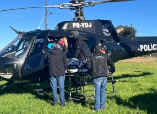 SAER/Fron divulga detalhes do transporte aeromédico de vítima de acidente com touro no Oeste de SC