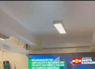 Jorginho Mello inaugura ampliação do Pronto Socorro e da UTI do Hospital Regional do Oeste, em Chapecó