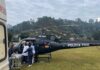 Paciente vítima de AVC é transferida de helicóptero de Jardinópolis para Chapecó