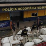 VÍDEO: Caminhão do Oeste de SC é flagrado com quase uma tonelada de maconha escondida sob carga de ração