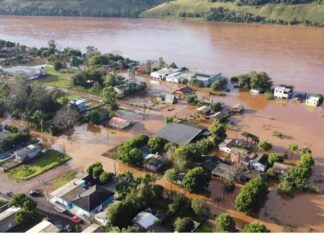 Defesa Civil monitora cheia do Rio Uruguai em Palmitos e mantém alerta para novas chuvas
