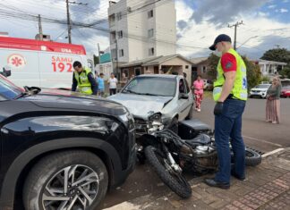 Motociclista morre após colisisão entre moto e carro no bairro Cristo Rei, em Chapecó