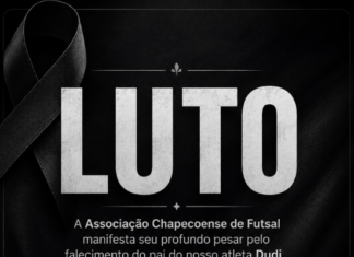 Chapecoense de Futsal lamenta a morte do pai do atleta Dudi