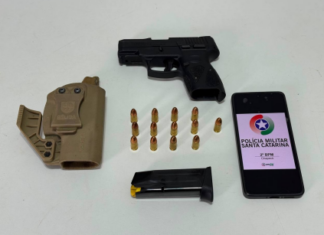 Homem é preso com pistola 9 mm durante cumprimento de mandado de internação em Chapecó