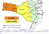 Defesa Civil alerta para vento forte no Oeste de Santa Catarina neste fim de semana