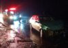 Colisão entre dois carros e um caminhão é registrada em rodovia do Oeste Catarinense