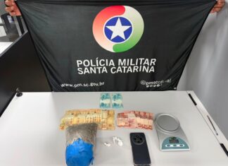 Homem é preso por tráfico de drogas após abordagem da Polícia Militar