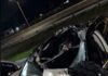 VÍDEO: Influenciador de Concórdia se envolve em acidente após carro atingir cavalo na BR-101