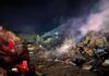 Incêndio atinge depósito da Prefeitura de município do Oeste Catarinense e mobiliza bombeiros durante a noite