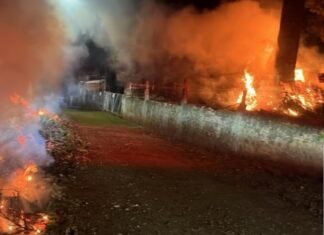 Homem é preso após provocar incêndio que ameaçava casas no oeste