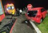 Bombeiros desencarceram motorista após colisão traseira na BR-282