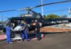 VÍDEO: Paciente com suspeita de AVC é transferido de helicóptero de Abelardo Luz para Chapecó