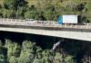 Trabalhador sofre queda de cerca de 15 metros durante obras em ponte da BR-282, no Oeste de SC
