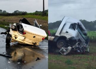 Sobe para cinco o número de mortos em grave acidente na BR-470