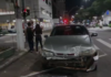 Idosa fica ferida após colisão em cruzamento com sinaleira piscante no Centro de Chapecó
