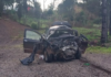 Acidente entre dois carros deixa quatro mortos em município do Paraná, divisa com Santa Catarina