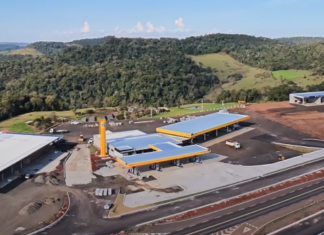 Novo paradouro na BR-282 ganha forma em Sede Figueira, em Chapecó