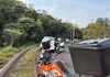 Motociclista fica ferido após perder controle da moto e cair em curva em Chapecó