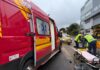 VÍDEO: Homem fica ferido após colisão entre moto e carro em Chapecó