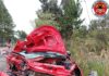 Colisão frontal entre Hilux e Strada deixa homem ferido no Oeste de SC