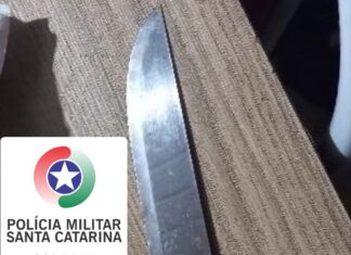 Mulher é agredida com socos, chutes e faca durante violência doméstica no oeste de SC