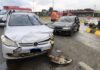 Colisão entre dois carros deixa quatro pessoas envolvidas na BR-282