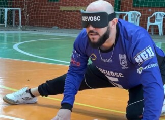 Goalball nos Parajasc tem bola com guizo e silêncio obrigatório durante as partidas