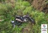 Motocicleta furtada é localizada em área de mata em SC