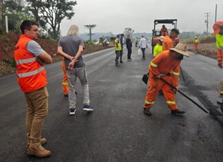 Obras na SC-283 entre Seara e Arvoredo recebem reforço de equipes