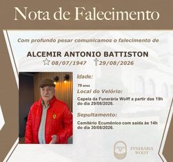 Morre aos 79 anos Alcemir Battiston, cofundador do Grupo Celeiro em Chapecó