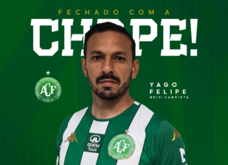 Fechado com a Chape: Meio-campista Yago Felipe reforça o Verdão