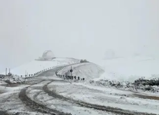 Furacão provoca neve em fenômeno raro no Havaí