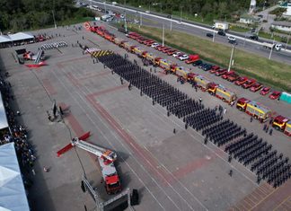Maior solenidade da história do CBMSC marca os 100 anos da corporação