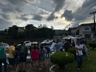 Santiago do Sul decreta situação de emergência após temporal
