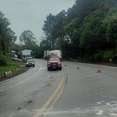 Homem morre e dois adolescentes ficam feridos em acidente na BR-282, em Santo Amaro da Imperatriz