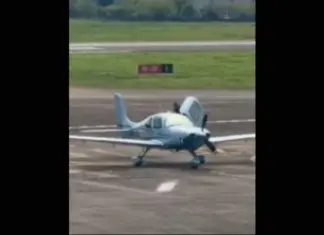Avião faz pouso de emergência e interrompe operações em aeroporto de SC