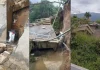 Ponte desaba e carro cai junto com estrutura em SC