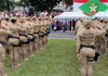 PMSC forma 948 soldados temporários para reforçar o policiamento em Santa Catarina