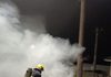 Veículo é destruído por incêndio durante a madrugada em SC