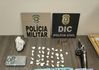 Tráfico de drogas e arma de fogo são apreendidos durante operação policial