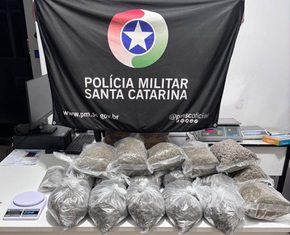Homem é preso após polícia encontrar quase 12 quilos de maconha em Cordilheira Alta