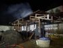 Incêndio destrói abrigo de ferramentas durante a madrugada