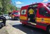 Motociclista e passageira ficam feridos após colisão entre carro e moto na BR-280 em SC