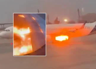 VÍDEO: Avião da LATAM tem chamas saindo do motor antes da decolagem no Peru